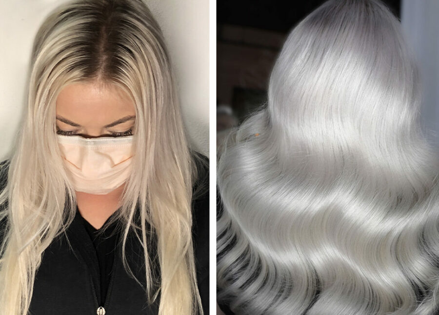 Before and After of Why This White-Hot Prismatic Hue Is Like a Dream Come True