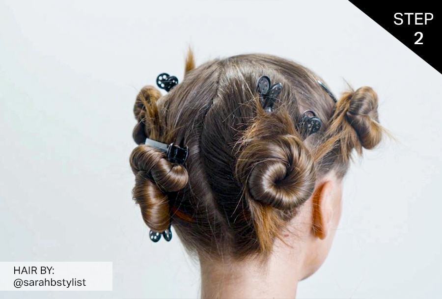 Step 2 Divide the hair into the PRAVANA Standard 4 Quadrants