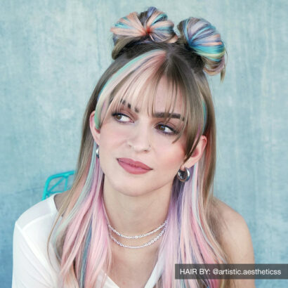 Color Block Festival Hair Inspired by Spring
