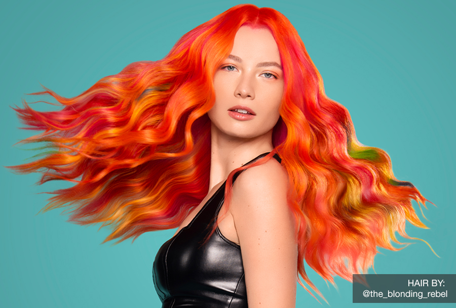 VIVIDS Pride Month Neon Rainbow Hair Color