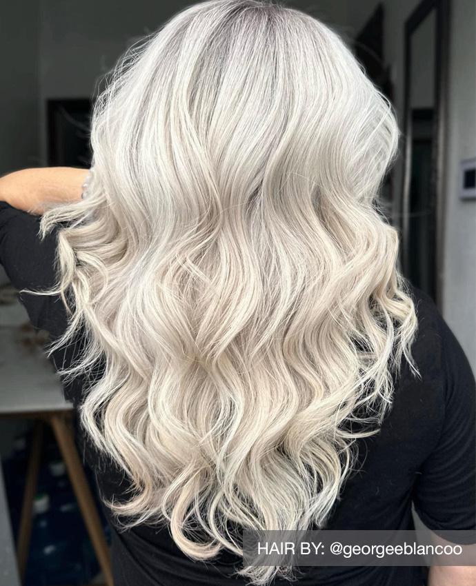 Platinum hair