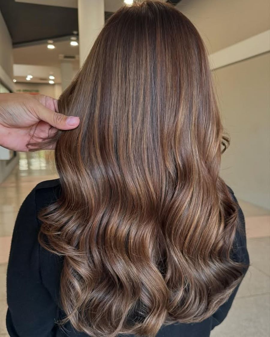 Mocha Mousse Hair Color, image by @joelzitro on Instagram