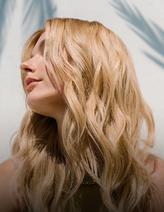 Female Model with PRAVANA ChromaSilk HydraGloss 9G Hair Color