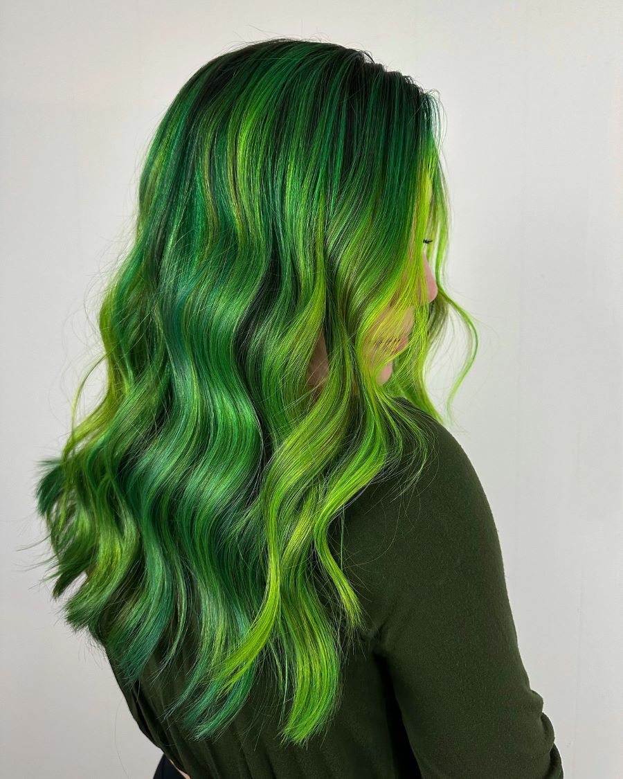 Emerald Glow Balayage, image @kayla_boyer on Instagram