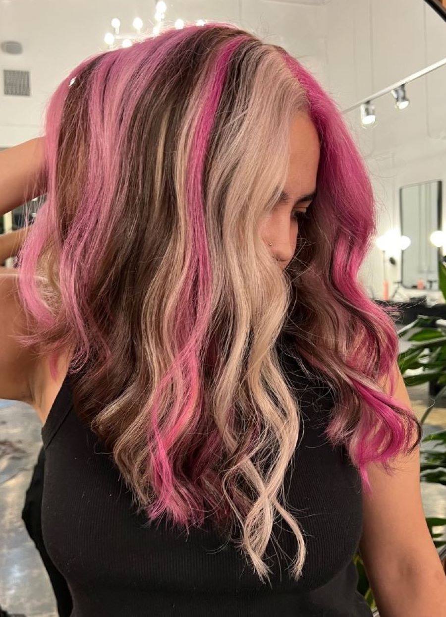 Color Block Neapolitan Hair, image by @_bysole on Instagram