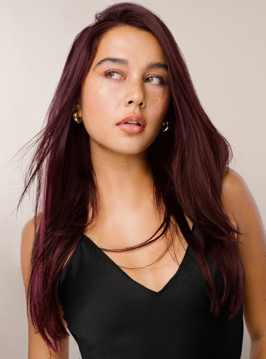 Red Red Wine Hair, image by @georgeeblancoo on Instagram