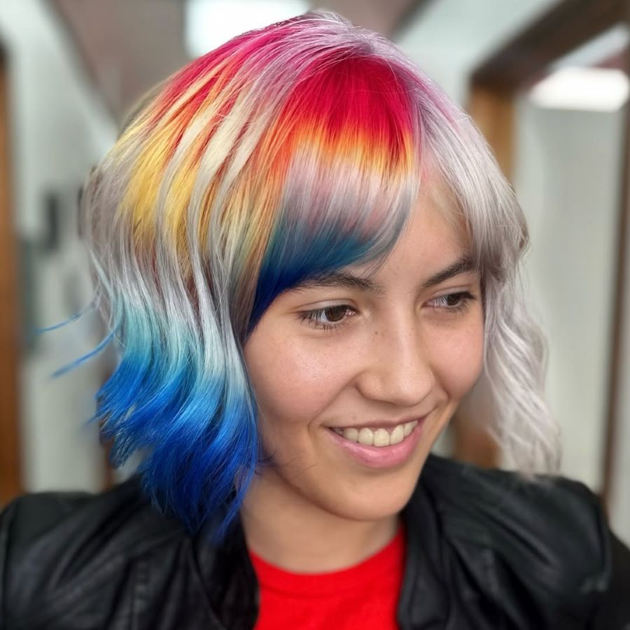 Chromewave Split Dye, image by @georgeeblancoo on Instagram