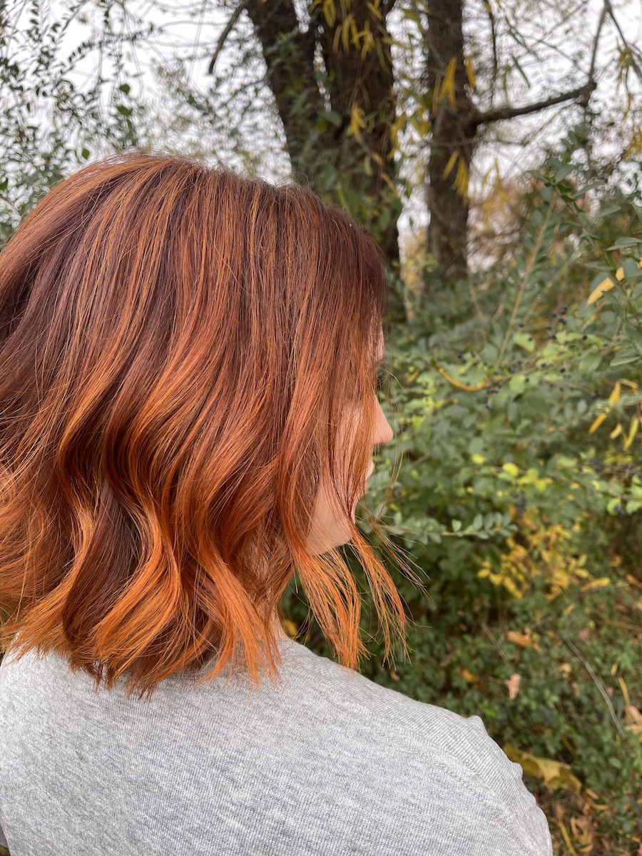 Copper Balayage, image by @iamcrystalshoemake on Instagram