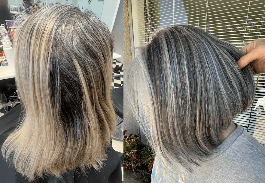 Modern Dimensional Gray Hair, image by @the_blonding_rebel on Instagram