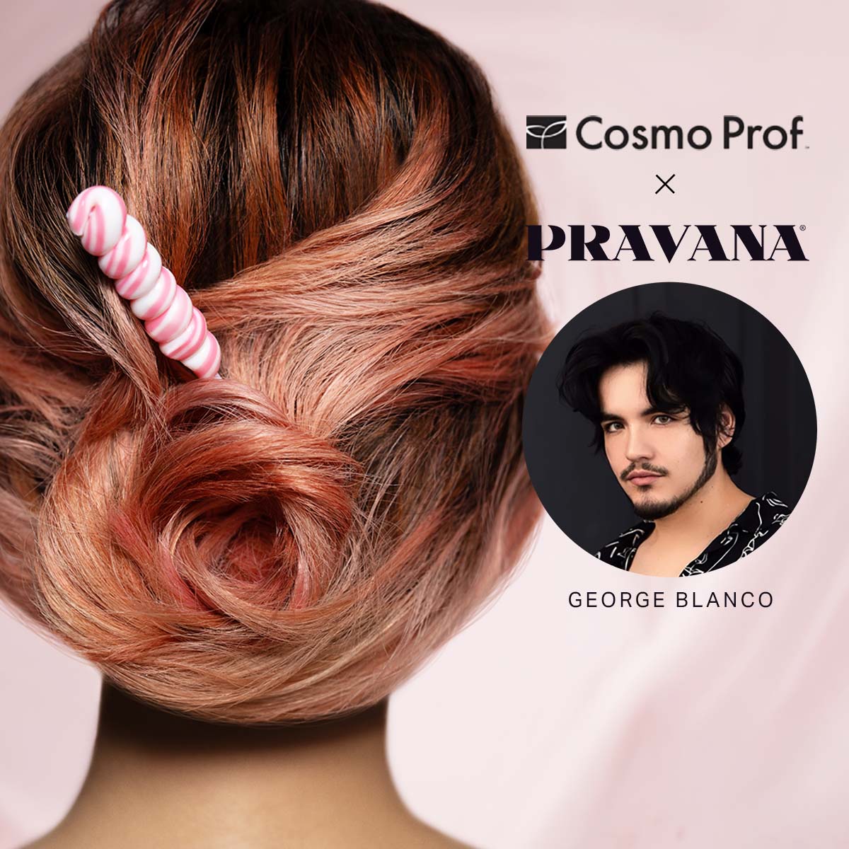 Celestial Sheen: Iridescent Pastel Veils CosmoProf x PRAVANA Digital Events by George Blanco
